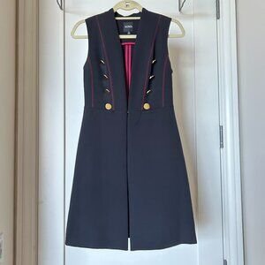 NWOT XOXO Women's Black w/ Red Stitching Vest